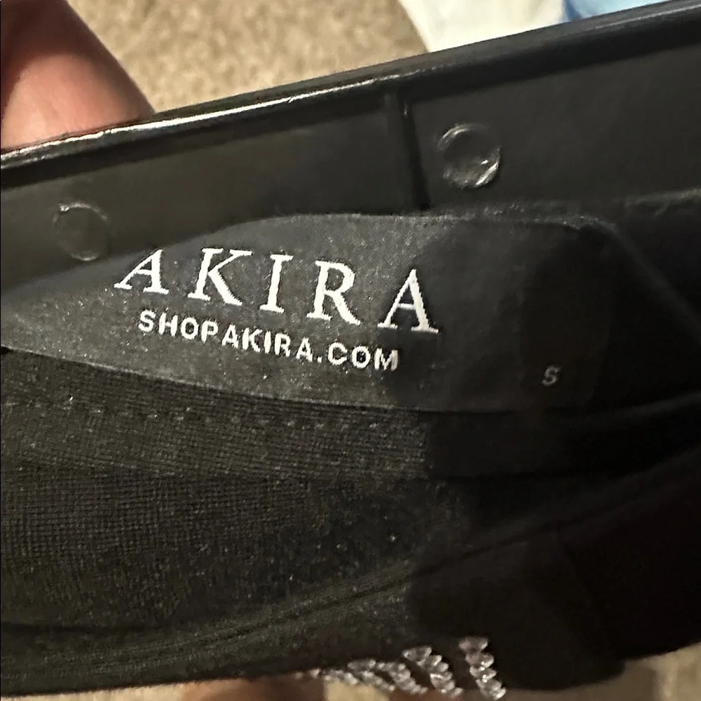 AKIRA Black Studded Skinny leggings - Picture 8 of 8